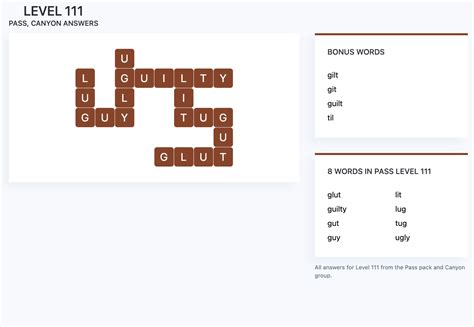 Wordscapes Level 111 answers .